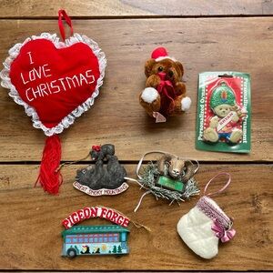 Lot of Vintage Christmas Tree Ornaments